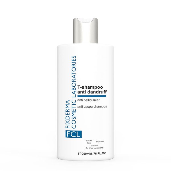 FCL 2% Salicylic Acid T-Shampoo with 1% Tea Tree Oil | Dandruff Shampoo, Psoriasis Shampoo | Itchy Scalp Treatment | Control Excess Oil & Reduces Acne - 6.76 Fl Oz