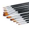Transon Synthetic Filbert Paint Brush Set 10pcs for Acrylic Watercolor Gouache Art Painting and Body Craft Painting