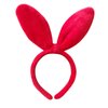 Mookiraer Bunny Ears Headband for Women Girls Daily Wearing,Christmas Easter Rabbit Ear Hair Band for Party Cosplay (Red)