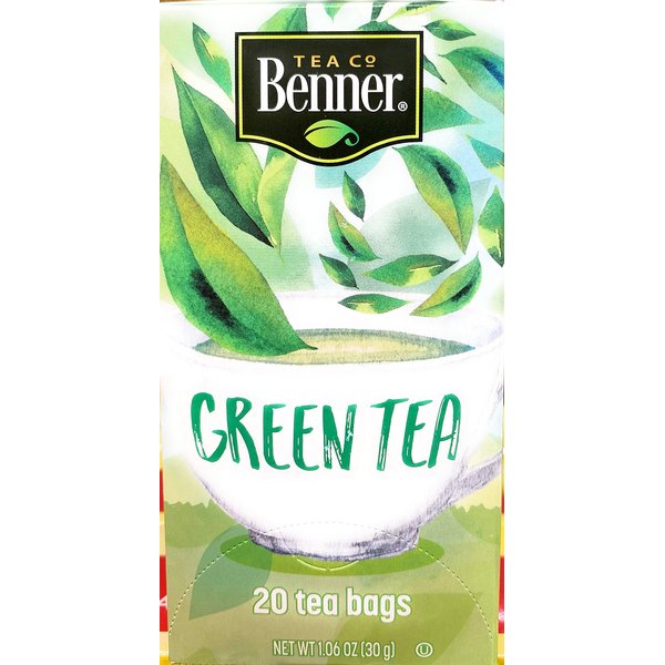 Benner Original Green Tea - 3 Packs (60 Tea Bags)
