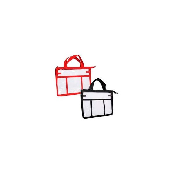 Red Clear Bag-Toiletries/Craft Tote Jewelry Bling Bag