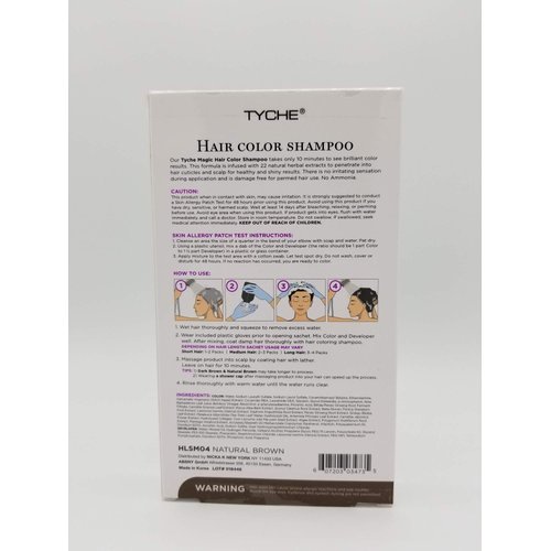 TYCHE Hair Color Shampoo (NATURAL BROWN)