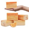 Australian Botanical Soap, Vitamin C with Valencia Orange 6.6 oz. (187 g) Soap Bars | Natural Ingredient Bar Soap | All Skin Types | Women & Men | Shea Butter Enriched - Pack of 4