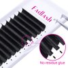 FADLASH Volume Lash Extensions Multi Length Easy Fan Lashes .03 .05 .07 Automatic Blooming Eyelash Extensions C D DD L Curl (0.07-D, Camellia 11-12-13mm)