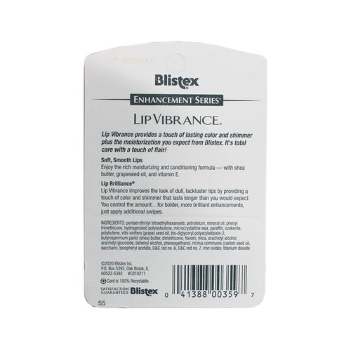 Blistex Lip Vibrance, Lip Protectant, 0.13 oz (3.69 g)