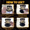 YQUQWN 9 PCS New Year Disco Honeycomb Centerpieces Decorations Happy New Year Honeycomb Centerpieces Black and Gold Table Decorations 2025 New Year Party Decorations New Years Eve Party Supplies 2025