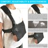 Arm Sling Shoulder Immobilizer with Adjustable Split Strap, Lightweight Breathable Wrist Elbow Support for Dislocation, Fracture, Sprains & Broken Arm, Fits Both Adults and Youths