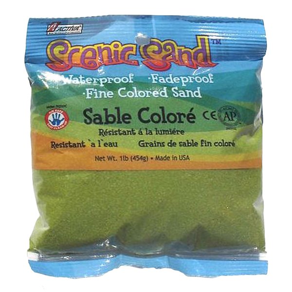 Scenic Sand Activa Bag of Colored Sand 1 lb - Sage