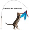 CATENESS Cat Feather Toy Refill Cat Feathers Wand Replacement, 10 PCS Feather Cat Toy Refills, Interaction Feather Cat Toy for Indoor Cats