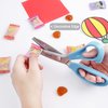 Zicolu 9" Pinking Shears for Fabric Cutting, Zig Zag Scissors, Scrapbook Scissors Decorative Edge for Adults, Great for Many Kinds of Sewing Fabrics Leather and Craft Paper, Professional Dressmaking