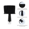 2 Pieces Barber Brush Set, with Barber Blade Cleaning Brush Neck Duster Brush, Clipper Cleaning Brush Styling Brush Tool for Barbershop and Home Use - Black