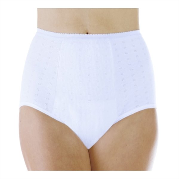 Wearever Women's Incontinence Underwear for Bladder Control with Super Absorbency - Reusable & Washable Leak Proof Underwear for Women - (Pack of 3) (White) (8X) (Fits Hip 61-63")