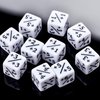 24 Pieces Dice Counters Token Dice, D6 Dice Cube Loyalty Dice Compatible with MTG CCG, Card Game Accessories