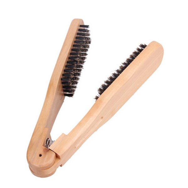 ROSENICE Hair Straightening Brush V-Shaped Hair Brush Hair Straightener Comb