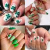 10 Pcs St. Patrick's Day Nail Art Stickers Luck of The Irish Nail Decals Shamrock Nail Stickers Green Spring Foil Decals Clover Nail Art Design Saint Patrick's Day Nail Decoration Supplies for Women