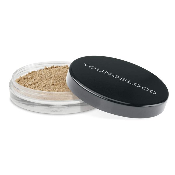 Youngblood Clean Luxury Cosmetics Natural Loose Mineral Foundation, Warm Beige | Loose Face Powder Foundation Mineral Illuminating Full Coverage Oil Control Matte Lasting | Vegan, Cruelty Free
