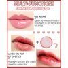 Tinted Moisturizing Lip Glow Oil, Hydrating Plumping Lip Gloss Lip Care Clear Toot Lip Oil for Dry Lip, Nourishing Glossy Glass Lip Oil Gloss Non-Sticky Shine Lip Tint Lip Care Product (#020 Mahogany)