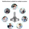 LOQATIDIS Precision Metal Spinning Top, Spin Smooth for A Long Time, Best Spin Time Over 8 Minutes, Perfect Balance Well Made EDC Desktop Gyro Toys for Adults | Unique Gift (Silver)