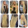 Human Braiding Hair Deep Wave Bulk Human Hair for Braiding 613 Blonde No Weft Deep Wave Human Bulk Hair Unprocessed Brazilian Virgin Human Hair Extensions Human Braiding Hair for Boho Braids 20 Inch
