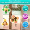 DEGIDEGI Suction Cup Spinner Toy for Baby, 3PCS Suction Spinner Toys for Babies, Early Education Toys Bathtub Toy Dining Chairs Toys Travel Toys(Silicone Spinner)