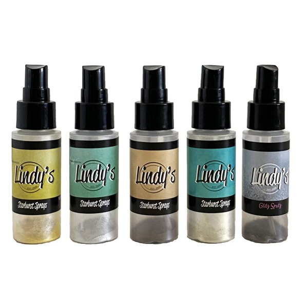 Lindy's Stamp Gang Starburst Spray Set, Bottle, Industrial Chic, 2 oz, Pack of 5