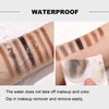 6pcs/pack Brow Pencil Set Pull Cord Peel-off Eyebrow Pencils Waterproof Long Lasting Microblading Eyebrow Pen for Marking, Filling, Outlining (Brown)