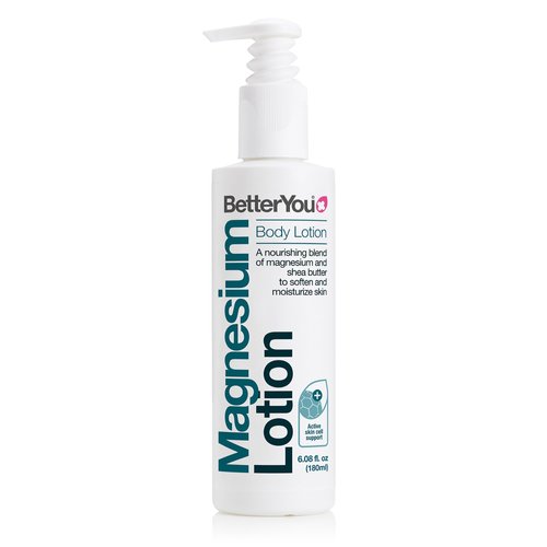 BetterYou Magnesium Body Lotion - Body Cream with Magnesium and Shea Butter - Softens Skin, Relaxes Muscles - Nourishing and Lightweight - 6.08 oz