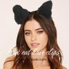 Haomye Cat Ears Hair Clips Fox Ear Barrettes Furry Hairpin Headpiece For Cosplay Christmas Holiday 2pcs (Black)