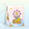 Music Box Flower Building Block（364pcs) Set Rotating Ferris Wheel Diy Building Toys For Kids Adults Display Collection Creative Home Office Gift For Christmas Birthday New Year Valentine's Day