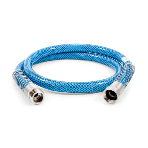 Camco TastePURE 4-Ft Premium Water Hose - RV Drinking Water Hose Contains No Lead, No BPA & No Phthalate - Reinforced PVC Design w/Strain Relief Ends - 5/8” Inside Diameter, Made in the USA (22813)