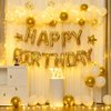 iPartycool 24pcs Happy Birthday Balloons, Birthday Decorations, 3D Gold Premium Foil Letter Happy Birthday Banner with 6pcs Star Balloons for Kids Men Women Adults Birthday Party Decorations Supplies