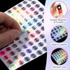 simarro Number Stickers (Number 1-1000), Self Adhesive Label Laser Stickers Waterproof Round Stickers for Organizing Nail Polish Bottle, Nail Sample Stick, Lipstick Storage Organizing (10)
