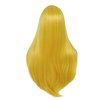 Swiking Yellow Long Straight Wigs for Women Middle Part Heat Resistant Full Wigs Cosplay Party Halloween and Daily Use