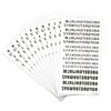 12 Sheets Letters Temporary Tattoos Custom Temporary Tattoos Self-adhesive Fake Letters Stickers Black Finger Tattoos Waterproof Tattoos Stickers DIY Name Tattoo for Body Decorations