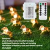 JASHIKA Horse Fairy String Lights Cute Pony Decorative Lights 20 LEDs Night Light 8.5ft Battery Operated with Remote for Bedroom Farmhouse Home Holiday Thanksgiving Decoration