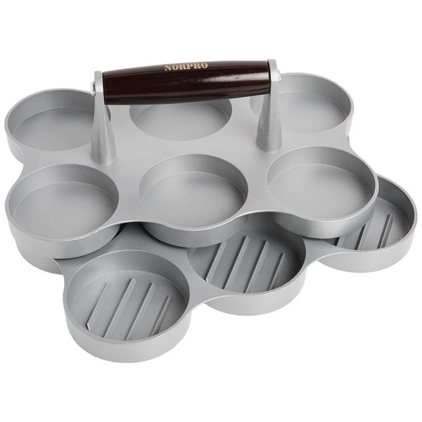 Norpro Mini Burger Press, 1 EA, gray