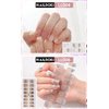 NAILDOKI Nail Stickers 12 Sheets x 16 Pieces Full Wraps Nail Polish Strips, Self-Adhesive Gel Nail Art Decals for Women Girls