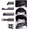 Styling Hair Comb Set Salon Barber Hairstylist Comb 5 Pack Professional Hair Brush Retro Hairdressing Hair Care Style Accessory Double-sided for Men Boy Gentleman