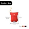 Pcmursal 4 Pack Hand Sanitizer Empty Bottles Travel Holder Bottle Cute Portable PU Leather Hand Sanitizer Keychain Leakproof for Traveling Shampoo Lotion