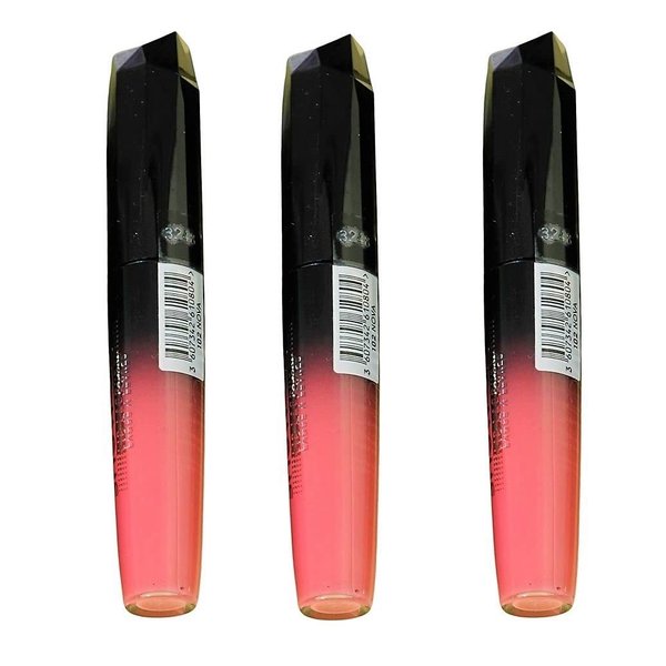 Pack of 3 Rimmel London Show Off Lip Lacquer, Nova 102
