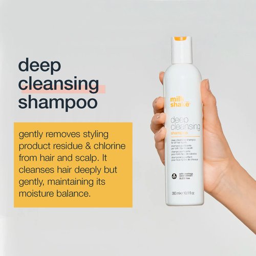 milk_shake Deep Cleansing Shampoo - SLES Free Deep Cleaning Shampoo to Remove Buildup, 10.1 fl. oz.