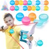 hahaland Reusable Water Balloons with Launcher-20 PCS Refillable Water Ball Quick Fill for Summer Beach Toys Outdoor Activities Pool Toy for Boys Girl Age 3 4 5 6 7 8+ for Party Yard Water Fight Game