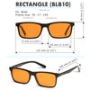 Orange Blue Light Blocking Glasses for Women & Men - Reading Sleep & Migraine Glasses - Engineered 99.5% Amber Blue Light Glasses for Computer Eye Strain Eye Fatigue - Blue Blockers for Gaming & More