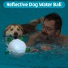 QDAN Reflective Dog Toys : Dog Soccer Ball with Straps, Interactive Dog Toys for Tug of War, Night Dog Balls for Small Medium Dogs, Dog Outdoor Toys, Dog Birthday Gifts (6 inch)