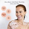 Kitsch Shea Butter Exfoliating Bar Soap for Women | Made in US | Hydrating & Moisturizing Shea Butter Solid Body Wash Bar | All Natural Body Soap | Zero Waste Bath Soap Bars | Paraben Free, 4 oz