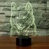 Idee Monto 3D Illusion Lamps Animal Langtou Shape LED Desk Table Night Light 7 Color Touch Lamp Kiddie Kids Children Family Home Office Childrenroom Theme Decoration (Langtou)