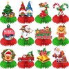 12 Pcs Friendsmas Christmas Party Decorations Honeycomb Centerpieces, Friendsmas Party Decorations Table Centerpieces, Friends Christmas Party Table Decorations, Merry Friendsmas Decorations
