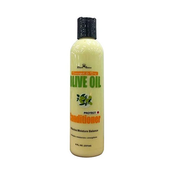 Black Queen Damaged & Dry Olive Oil Conditioner 8 Oz.