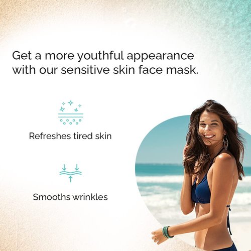 VITAMINS AND SEA BEAUTY, Hydrating Moisturizing Night Face Mask, Relaxing Overnight Facial with Sea Lavender and Chamomile, Skincare for All Skin Types, 8.5 Fl Oz