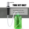 Soap Dispenser Extension Tube Kit with Check Valve, 47" Under Counter Soap Dispenser Tube for Kitchen Sink, Fit Most Soap Containers, Powerful Suction, Never Fill The Little Bottle Again SonTiy